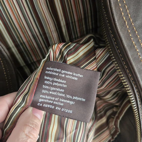 DANIER Brown Leather Jacket - Picture 14 of 15